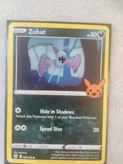 Zubat 089/163 - Pokemon Trick or Trade Stamp - NM/M - Image 1