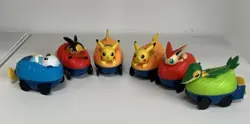 6 Pokemon Nintendo Pull Back Toys - Car Boat - 2011 Seven Eleven Promo Japan - Image 1