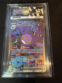 Pokemon - Destined Rivals - Team Rocket’s Crobat EX SIR - 234/182 - Ace 10 - Image 1