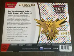 POKEMON TCG SCARLET & VIOLET 151 ZAPDOS EX COLLECTION BOX FACTORY SEALED NEW - Image 2