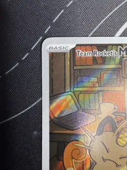 Team Rockets Meowth 203/182 IR Pokemon TCG- Destined Rivals NM FOIL - see pics - Image 3