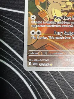 Team Rockets Meowth 203/182 IR Pokemon TCG- Destined Rivals NM FOIL - see pics - Image 5