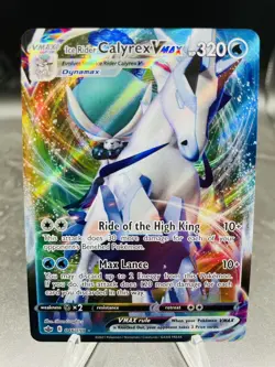 Pokemon Ice Rider Calyrex VMAX 046/198 Chilling Reign Ultra Rare Holo NM - Image 1