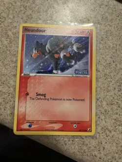 Pokemon EX Unseen Forces Reverse Holo Stamped Houndour 60/115 Lightly Played - Image 1