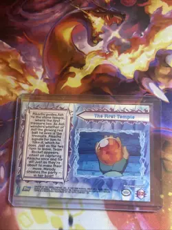TOPPS Pokemon Card - The Movie 2000 - BLUE LOGO - THE FIRST TEMPLE #32 🔥mp - Image 2