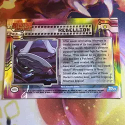 Rebellion #8 Pokemon Topps The First Movie Card (Blue Logo) Mp 1st Print - Image 2