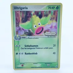 Pokemon TCG Karte - Ultrigaria 47/92 Near Mint Reverse Holo Bleed Stamp Deutsch - Image 1