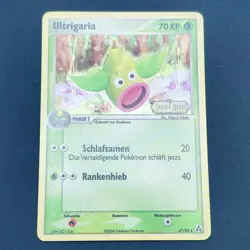 Pokemon TCG Karte - Ultrigaria 47/92 Near Mint Reverse Holo Bleed Stamp Deutsch - Image 2