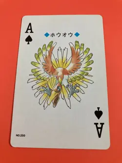 Ho-oh pokemon Playing Poker Card Gold Ho-Oh Nintendo Japanese - Image 2