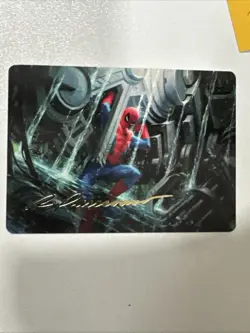 Spiderman Art Card Art Series Gold Signed Magic 22/54 Strength Of Will Nm - Image 1