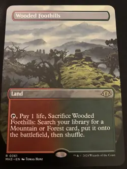 Wooded Foothills (Borderless) Modern Horizons 3 Regular - Image 1
