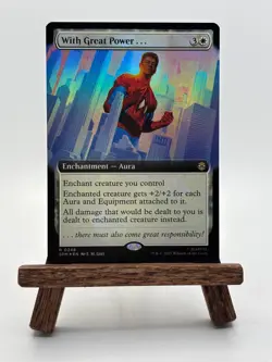 With Great Power... (Extended Art) Foil Rare - SPM 248 MTG Magic The Gathering - Image 1