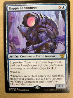 MTG 1x Kappa Cannoneer # 14 Commander: Kamigawa Neon Dynasty Magic x1 NM - Image 1