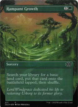 Rampant Growth (Borderless) - FOIL - C Double Masters 2022 371 - MTG - Image 1