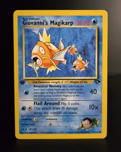 Pokemon TCG - GIOVANNI'S MAGIKARP #73 - 1ST EDITION - GYM CHALLENGE 2000 - MP/LP - Image 1