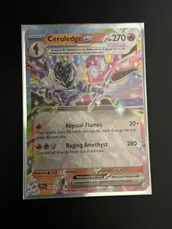 Pokemon TCG Ceruledge EX 036/191 Surging Sparks Double Rare - Image 1
