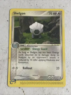 Pokemon Shelgon 41/97 EX Dragon 2003 E Reader Pokemon Common Card - Image 1