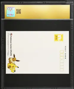 CGC 10 Pristine - Pikachu & Eevee - Pokemon Center Online Postcard Japanese - Image 2