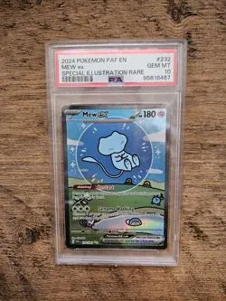 Pokemon TCG Mew EX 232/091 PSA 10 Bubble Mew Paldean Fates - Image 1