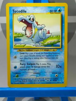 Totodile 81/111 - Pokemon TCG - WOTC - Neo Genesis Unlimited - TCG NM - Image 2