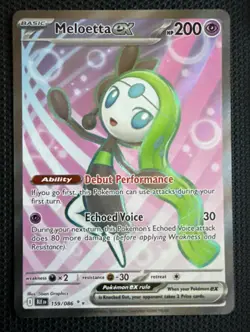 Meloetta ex (Full Art) - 159/086 SV Black Bolt Ultra Rare - NM - POKEMON TCG - Image 1