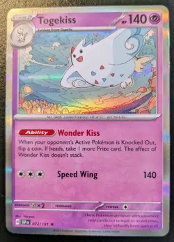 Togekiss 072/191 Holo Rare Scarlet & Violet: Surging Sparks Pokemon TCG - Image 1