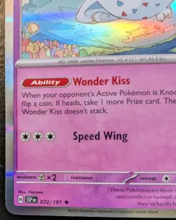 Togekiss 072/191 Holo Rare Scarlet & Violet: Surging Sparks Pokemon TCG - Image 4