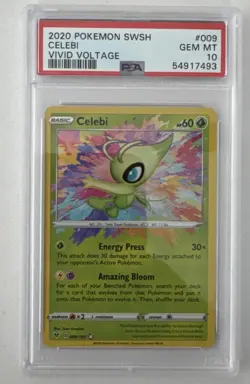Pokemon Vivid Voltage Celebi 009/185 Amazing Rare PSA 10 Gem Mint - Image 1