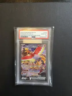 2025 POKEMON DRI EN-DESTINED RIVALS #230 ETHAN'S HO-OH EX PSA 10 - Image 1