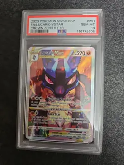 2023 Pokemon SWSH BSP #291 Lucario VSTAR Graded GEM MT 10 - Image 1