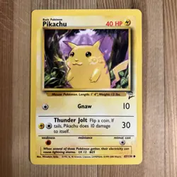 PIKACHU 87/130 Common Base Set 2 WOTC 2000 Pokemon - VLP - Image 1