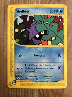 Pokemon TCG Shellder Expedition 129/165 Regular Common MP - Image 1