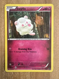 Pokemon TCG Swirlix Mcdonalds Promos 9/12 Holo Promo Promo LP - Image 1
