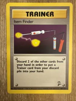 Item Finder 103/130 Rare Base Set 2 Pokemon 2000 Vintage WOTC LP - Image 1