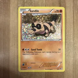Sandile 8/12 Holo Foil Pokemon TCG McDonald's Promo 2011 LP - Image 1