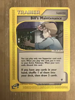 Bill's Maintenance 137/165 Pokemon Expedition E Reader Series Vintage LP 2002 - Image 1
