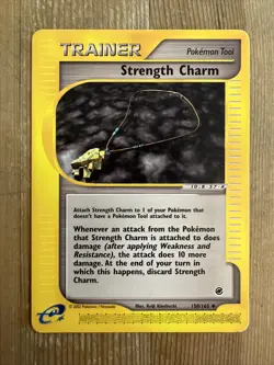 Strength Charm 150/165 Uncommon Pokemon Expedition E Reader Series LP/MP 2002 - Image 1
