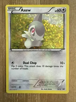 Pokemon TCG Axew Mcdonalds Promos 12/12 Holo Promo Promo MP - Image 1