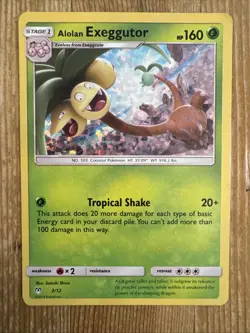 Pokemon TCG Alolan Exeggutor McDonalds Promos 2/12 Holo Promo MP - Image 1