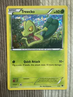 Pokemon TCG - Treecko - 1/12 - McDonald's Promos 2015 - LP Holo - Image 1