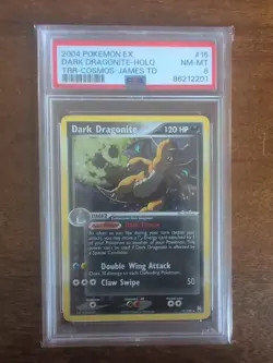 Pokemon Dark Dragonite Holo Rare TCG Card 15/109 PSA 8 - Image 1