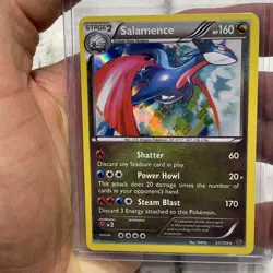 Pokemon Salamence 57/108 Cosmos Holo Rare Roaring Skies Pokemon Card LP/NM 2015 - Image 1