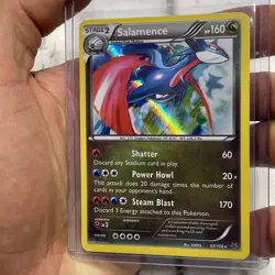 Pokemon Salamence 57/108 Cosmos Holo Rare Roaring Skies Pokemon Card LP/NM 2015 - Image 2