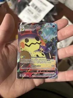 Pokemon Mimikyu VMAX Holo Ultra Rare TCG Card 2022 Brilliant Stars TG17/TG30 NM - Image 2