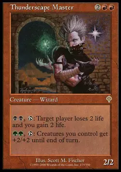 4x Thunderscape Master Light Play, English Invasion MTG Magic - Image 1