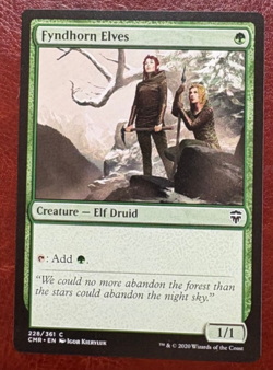 1x NM Fyndhorn Elves 228/361 C CMR - MTG Magic Never Played x1 - Image 1
