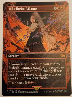 Nibelheim Aflame (Borderless) Final Fantasy Mythic Regular NM+ - Image 1