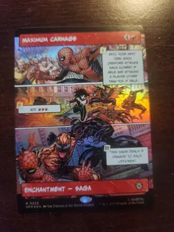 Borderless Maximum Carnage Foil #0225 Marvel's Spider-Man MTG 2025 - Image 1