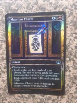 MTG - 1 x Maestros Charm - Foil - Showcase - Streets of New Capenna - Image 1