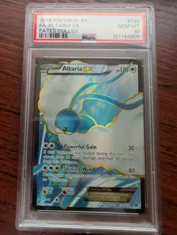 Pokemon Altaria EX XY Fates Collide Full Art #123 PSA 10 Gem Mint - Image 1